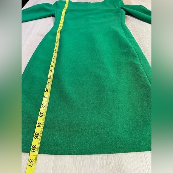 Karl Lagerfeld Paris Green Lynn Fitted Shift Dress, Emerald Green, Size 0 - Picture 13 of 14